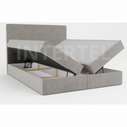 Boxspringbett LUKI 2 Bettkasten Bonell Matraze und 4 cm Toper