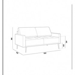 Set HILTON Moderne Stil - Sofa, Ecksofa, Sessel, Hocker, Chaiselongue