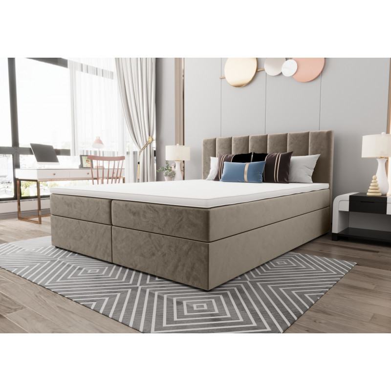 Boxspringbett Penny 2 Bettkasten Bonell Matraze und Toper