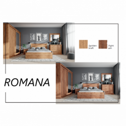 Komode Ramona Golden Kraft: Set für Ihr Wohnzimmer und Schlafzimmer