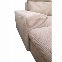 Ecksofa IDEAL -Cord mit Schalffunktion - U Form zum Entspannen Bettsofa Moderne Stil -329cm x 215cm