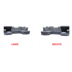 Ecksofa MOND mit Schalffunktion U-Form