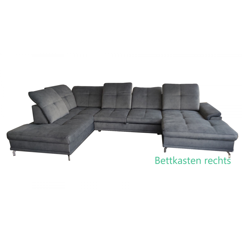 Ecksofa KING II  mit Schalffunktion U-Form