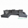 Ecksofa KING II  mit Schalffunktion U-Form