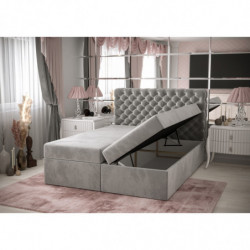 Boxspringbett Mercury 2 Bettkasten Bonell Matraze und Toper