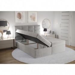 Boxspringbett Keja 2 Bettkasten Bonell Matraze und Toper