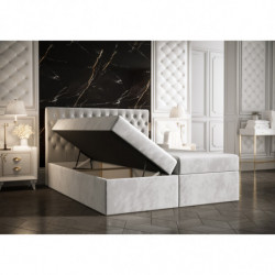 Boxspringbett GLAM 2 Bettkasten Bonell Matraze und Toper