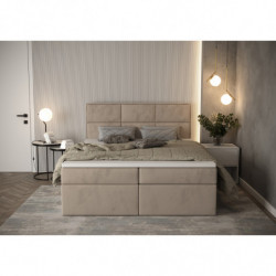 Boxspringbett LOFT 2 Bettkasten Bonell Matraze und Toper