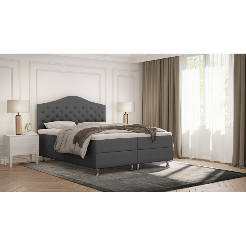 Boxspringbett Tunis 2 Bettkasten Bonell Matraze und 4 cm Toper